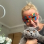 koty brytyjskie niebieskie - Pańcia i Xena AmazingAisha*PL w nowym domu - 2019 r